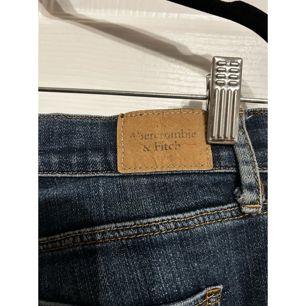 abercrombie & fitch jeans perfect stretch 28 W 6 dark wash‎ denim straight leg